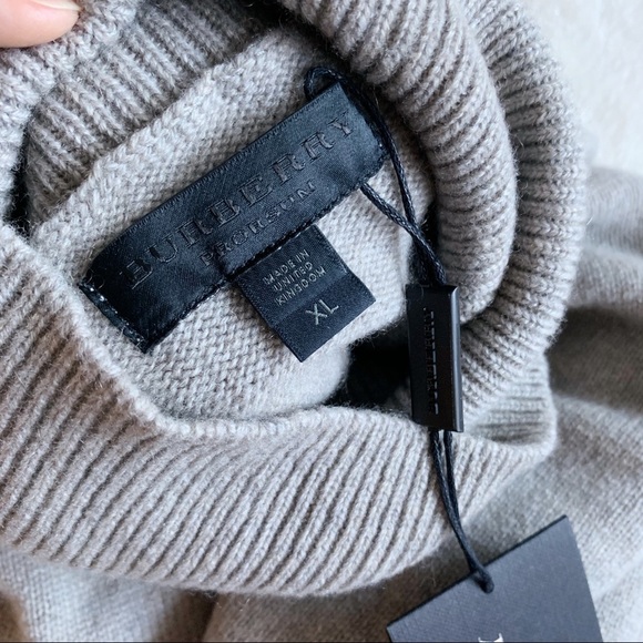 NWT Authentic Burberry Porosum Cashmere Sweater - Picture 7 of 7